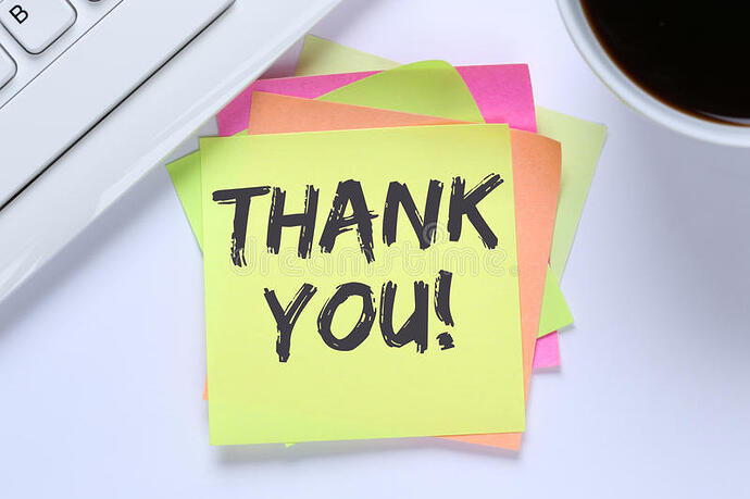 thank-you-notepaper-office-business-desk-computer-keyboard-85534493