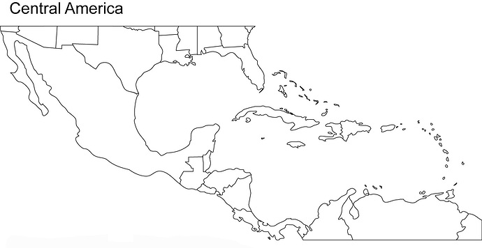 Colouring Map Central America