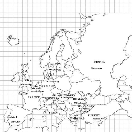 Colouring Map Europe T.N