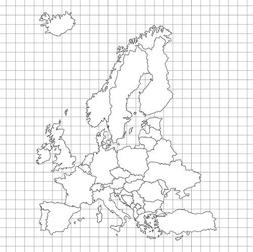 Colouring Map Europe T